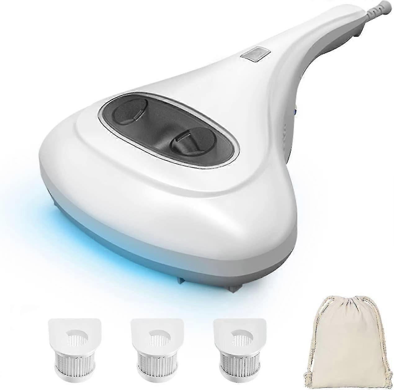 Anti-mite Uv Vacuum Cleaner, Textile Mattress Vacuum Cleaner With Uv Sterilization Light, Bagless, Washable Hepa Filter, With Cable -ZHENV