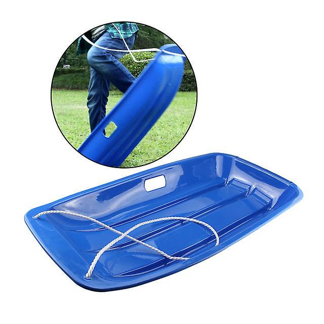 mickcara Snow Sled Sand Grass Skiing Outdoor Winter Games Tools Sledge Downhill Toboggan Sleigh Sliding Work Garden Sled For Kids Adults Blue