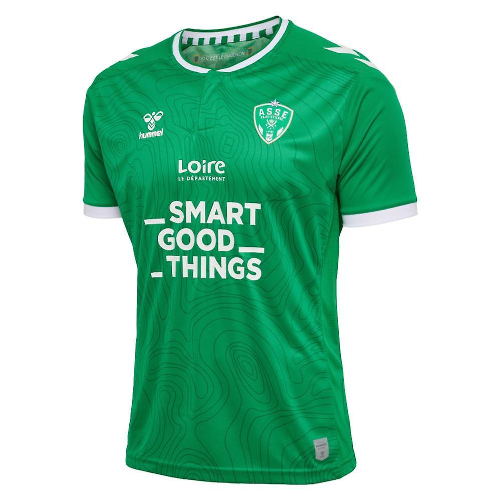 Hummel 2022-2023 Saint Etienne Home Shirt Green Medium Adults