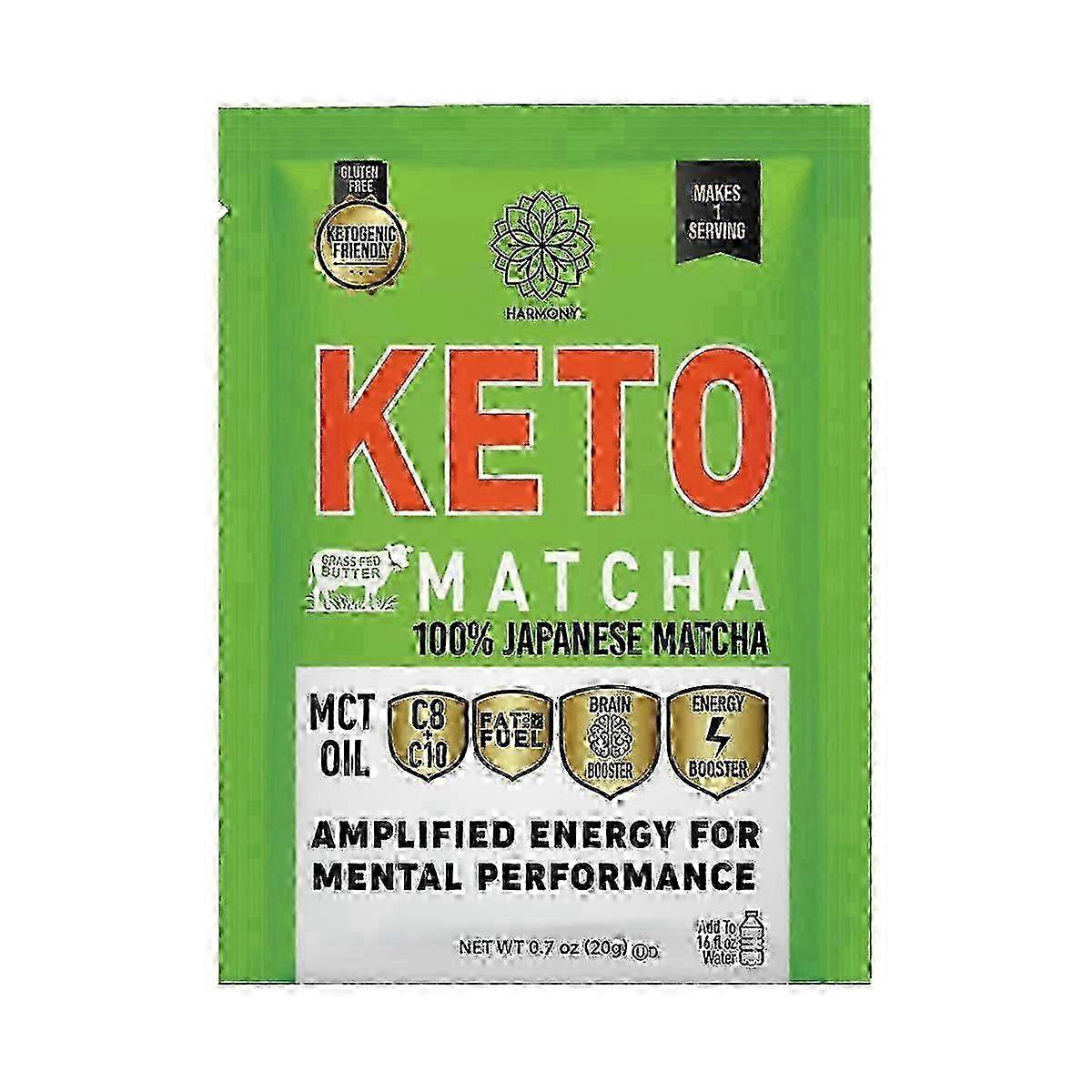 Harmony Keto Matcha Powdered Tea Mix, 0.7 Oz