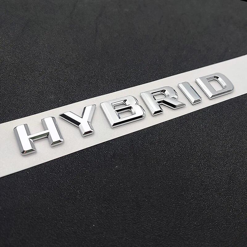 Hikig 3d Abs Chrome Letters Car Trunk Badge Hybrid Emblem Logo For Mercedes A B C E Cla Gla Gle W205 W204 W213 W212 X156 Accessories