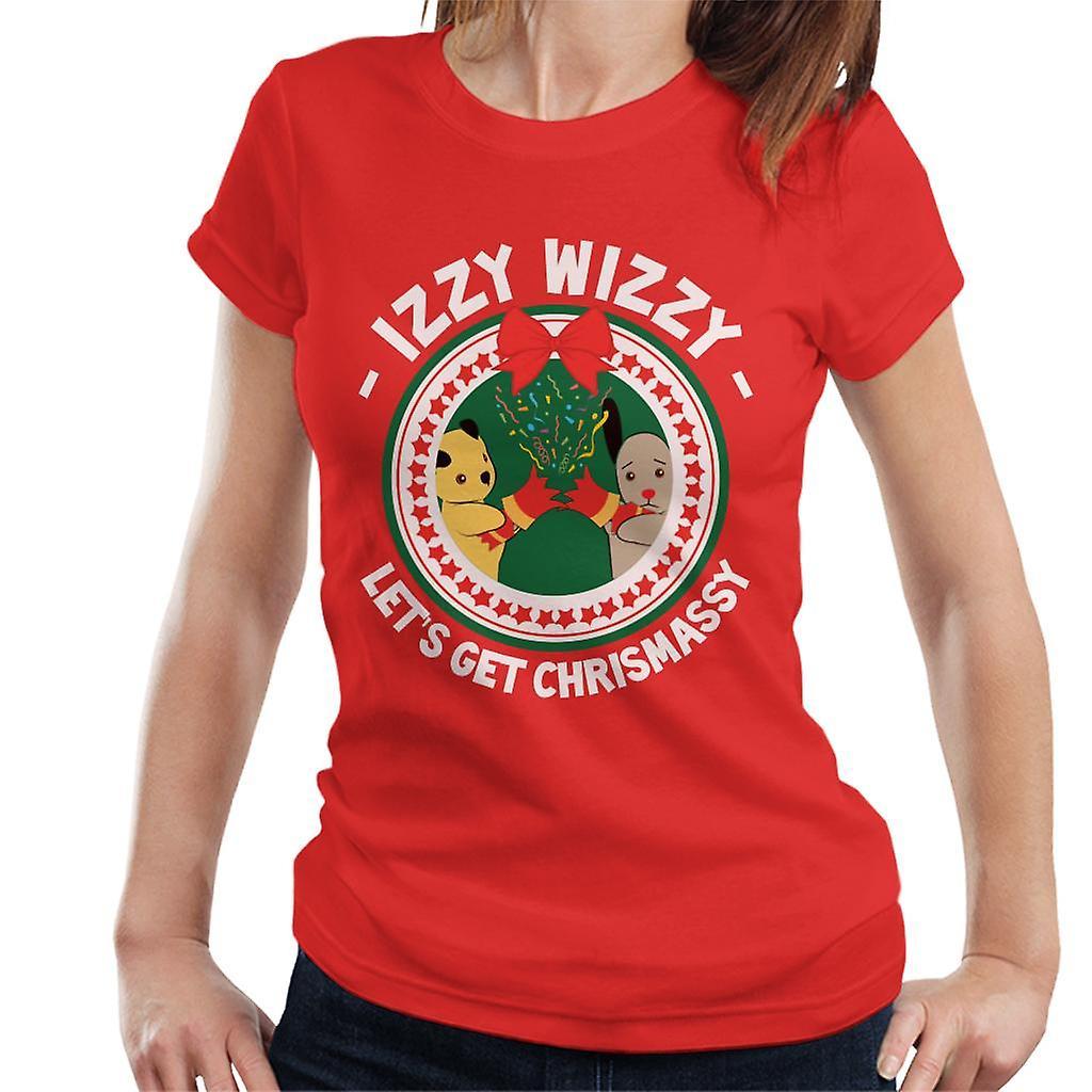 Sooty Christmas Izzy Wizzy Lets Get Chrismassy Women's T-Shirt Red XX-Large