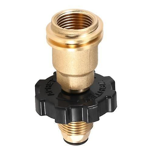 POTATO Propane Tank Adapter Solid Brass Regulator Valve Safety POL Tank Convert to QCC1/Type1 Regulator Hos