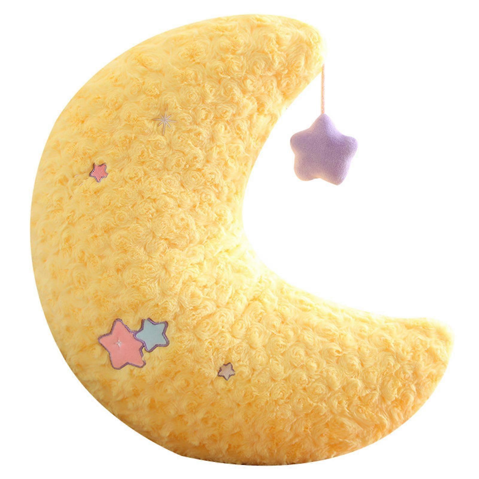 Cute Star Moon Plush Toy Stuffed Doll Lovely Soft Plushies Pillow Cushion Plush Doll For Kids Baby Comforting Gift XiXi Yellow