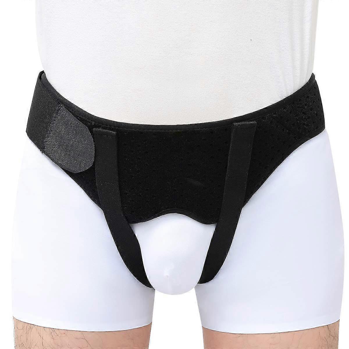 Eelhoe Hernia Band - Hernia Support Truss For Single/double Inguinal Or Sports Hernia - Two Removable Compression Pads And Adjustable Inguinal Stra...