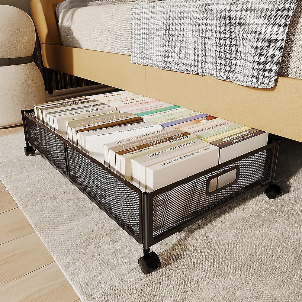 Living And Home Livingandhome Metal Underbed Wheeled Storage Container