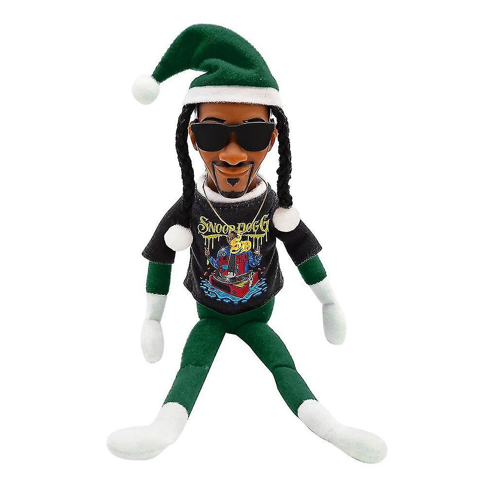 Shinestar Snoop Dogg Snoop On A Stoop Hip Hop Lovers Christmas Elf Doll Toy, Small Plush Toys Shelf Decoration, Includes Accessories C