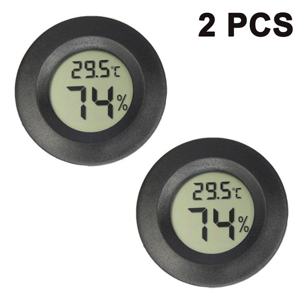 unbrand 2-Pack Mini Hygrometer Thermometer Digital Lcd Monitor