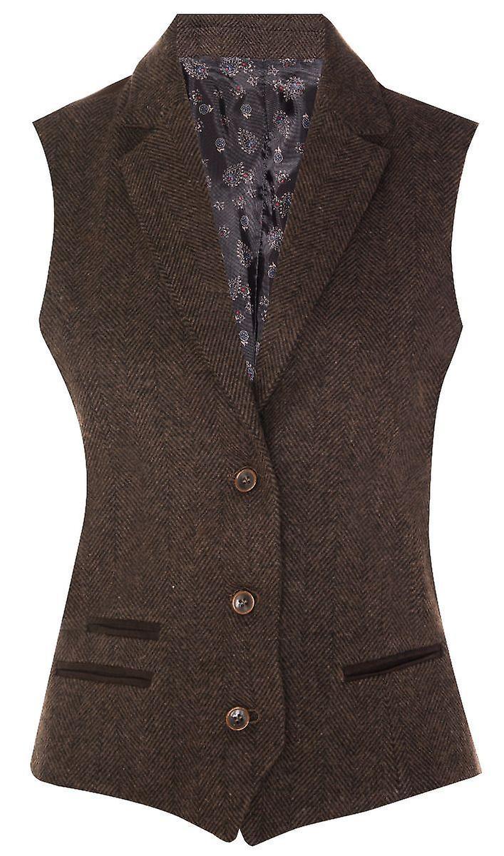 Tweed 1920s Herringbone Waistcoat