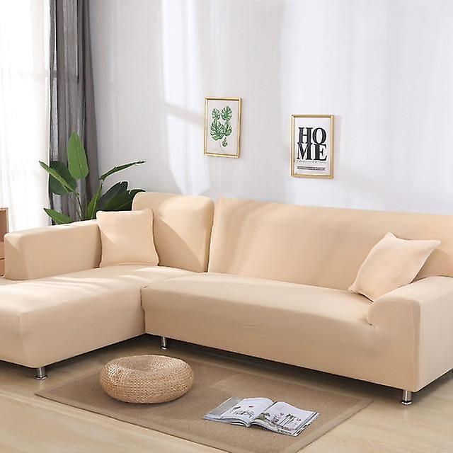 Slowmoose Solid Color Corner Sofa Covers For Living Room, Elastic Spandex Slipcovers color 9 1-seat 90-140cm 1pc