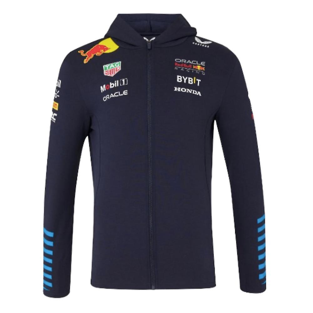 Castore 2024 Red Bull Racing Team Full Zip Hoodie - Night Sky Navy XXL Adults