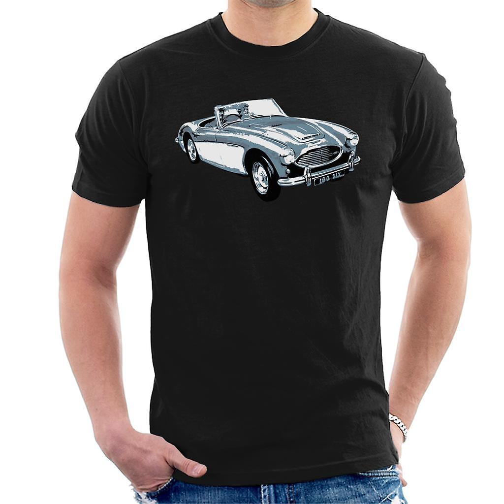 Austin Healey 100 Six British Motor Heritage Men's T-Shirt Black XX-Large