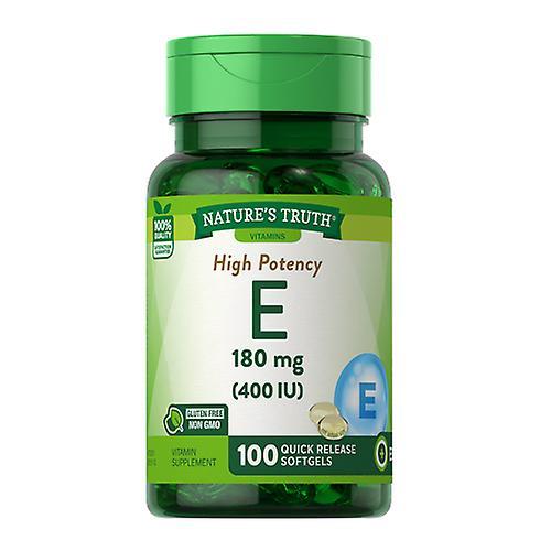 Sundance Nature's Truth High Potency E Quick Release Softgels, 100 Caps (Pack of 1)