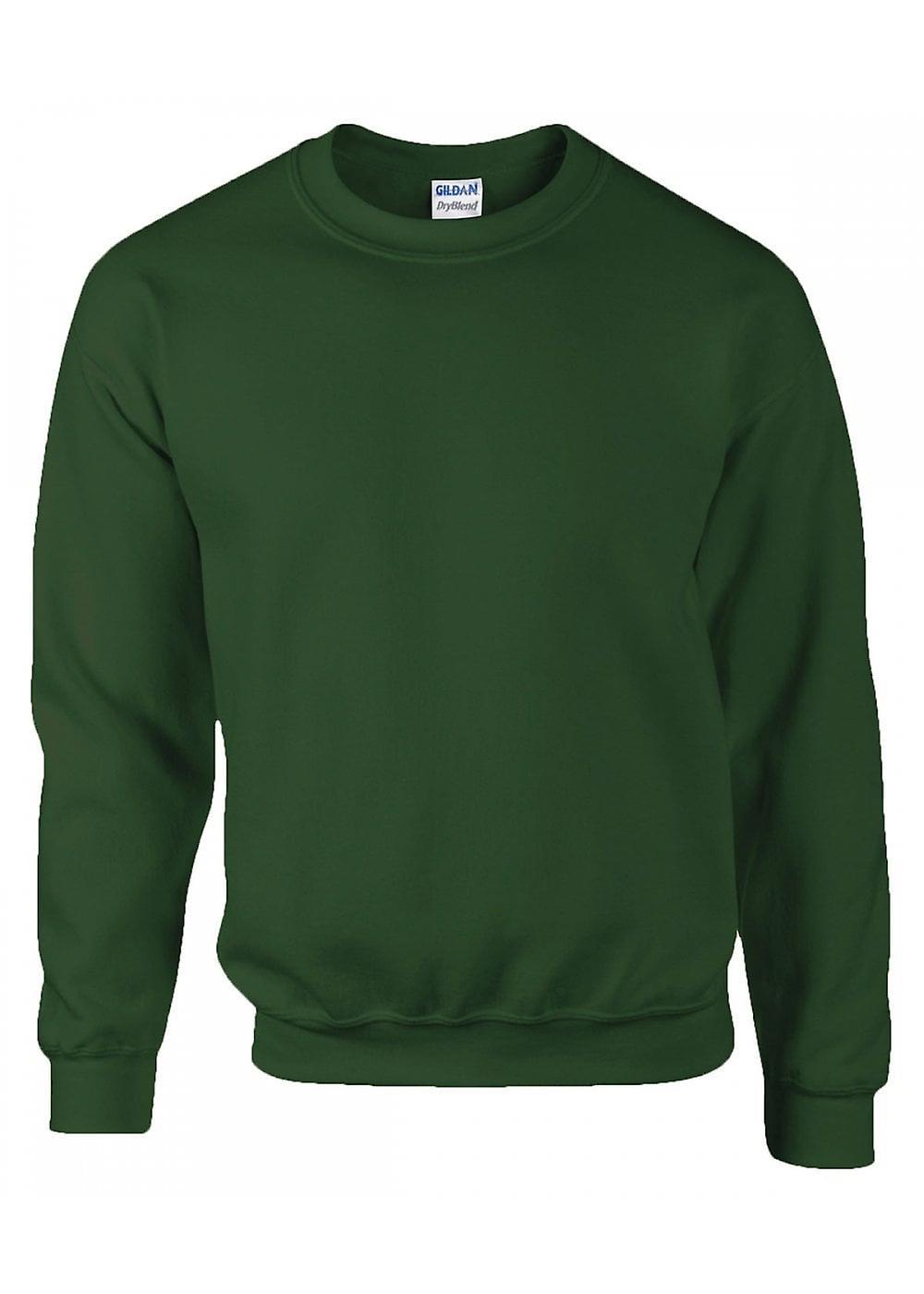 Men's Gildan DryBlend Adult Set-In Sweatshirt 12000 Forest Green