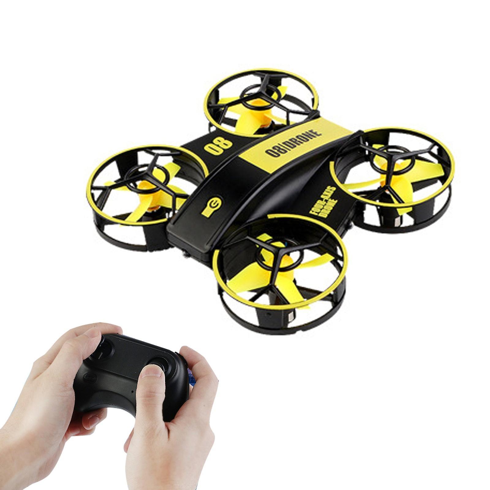 Gaoguang Mardi Gras Gifts Rh821 Drone For Kids Auto Takeoff And Landing With Remote Control Helicopter Yellow