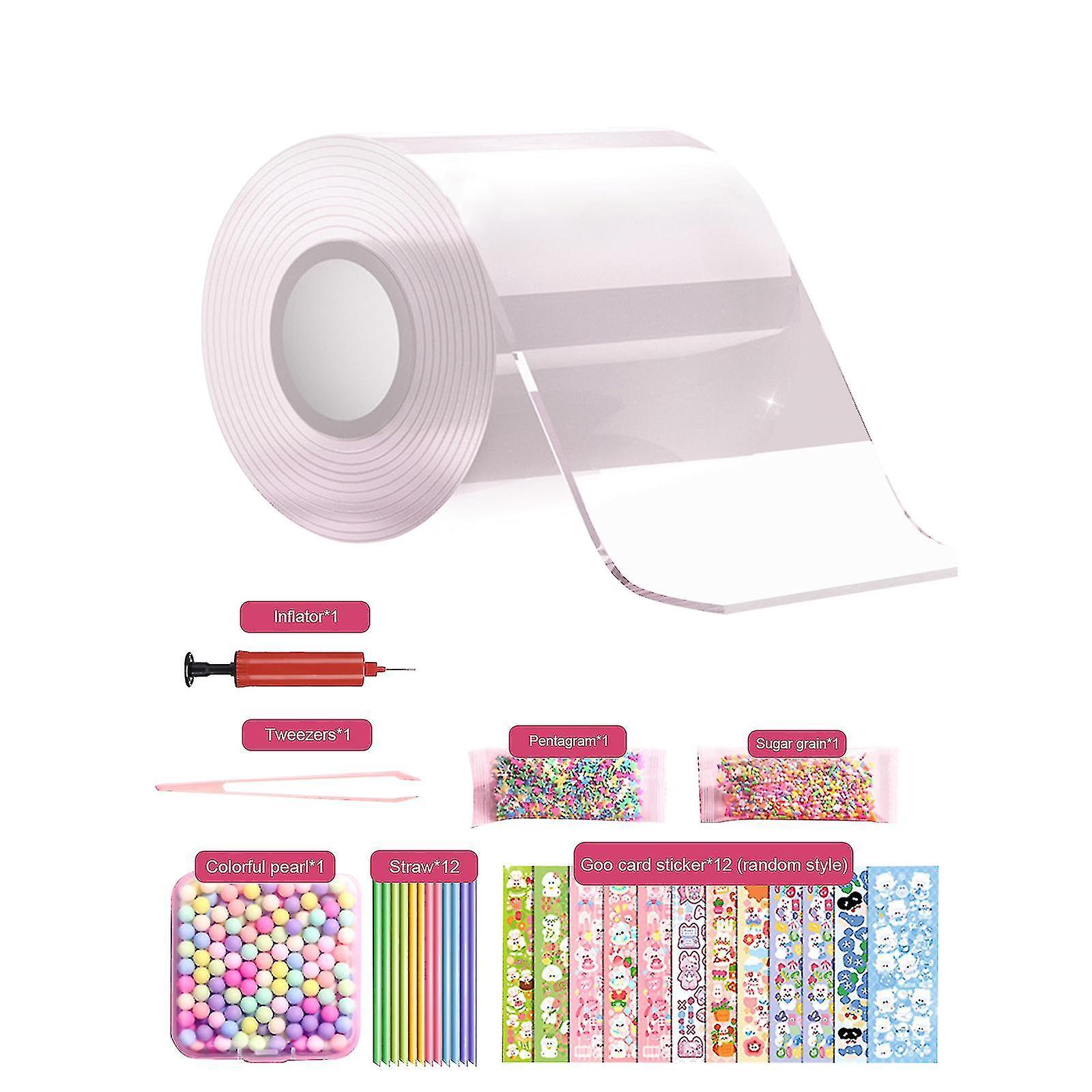 Jxlgv Nano Tape Bubble Kit For Kids With Video Tutorials Transparency