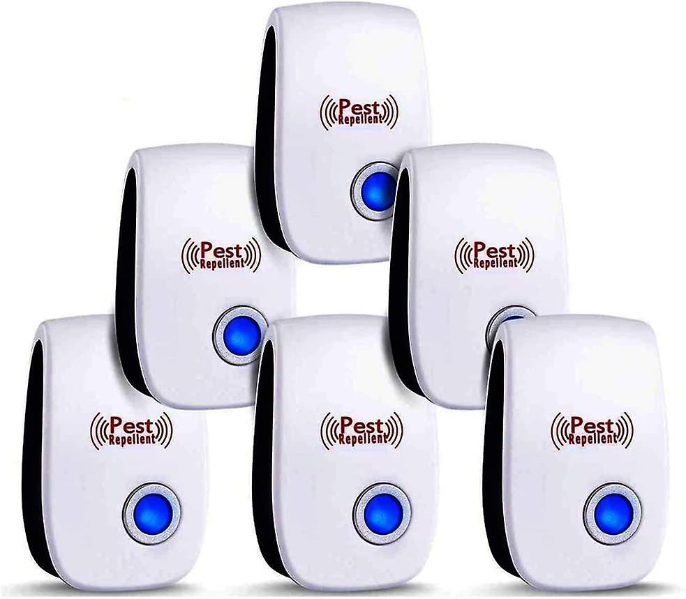 Dhrs Ultrasonic Pest Repeller 6 Pack, Pest Repellent Plug In Indoor Pest Control For