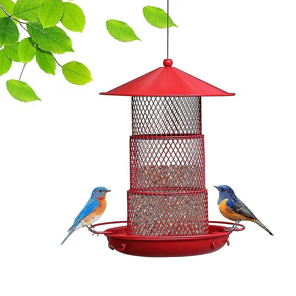 Tianzun Hummingbird Feeder, 3 Tier Retractable Metal Bird Feeders For Outside Hanging, Squirrel-proof Bird Feeder