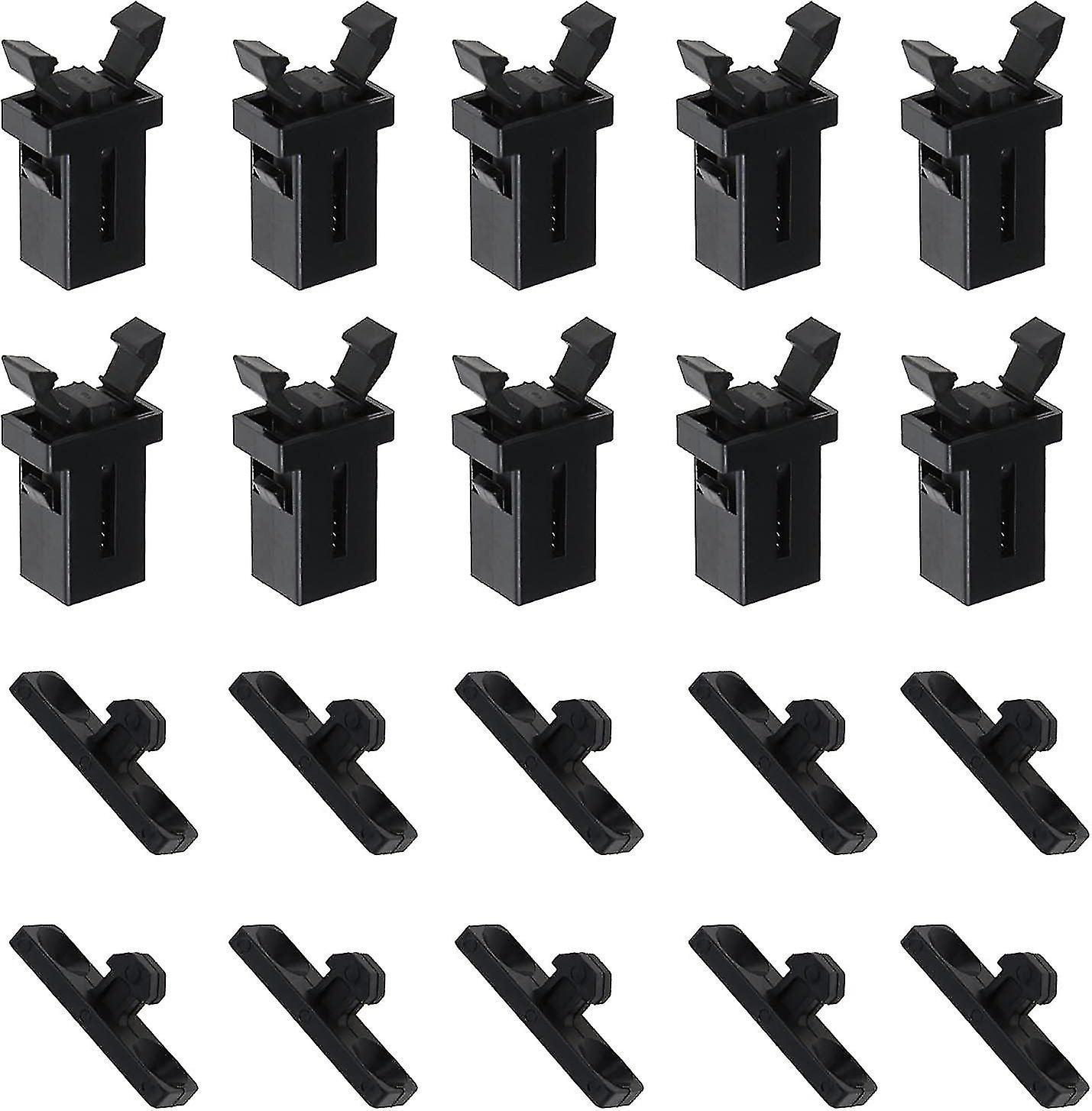 Subaoe 10 Pairs Of Touch Top Lid Bin Latch Lock Plastic Spare Repair Replacement Black Compatible With Brabantia 3 To 50 Litre February2