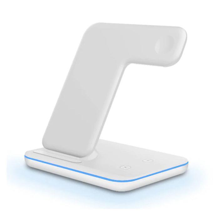 DCAE 3 in 1 Charging Station for Apple iPhone / iWatch / AirPods - Charging Dock 15W Wireless Pad White