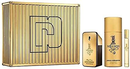 Paco Rabanne 1 Million Gift Set 100ml EDT + 150ml Deodorant Spray + 10ml EDT