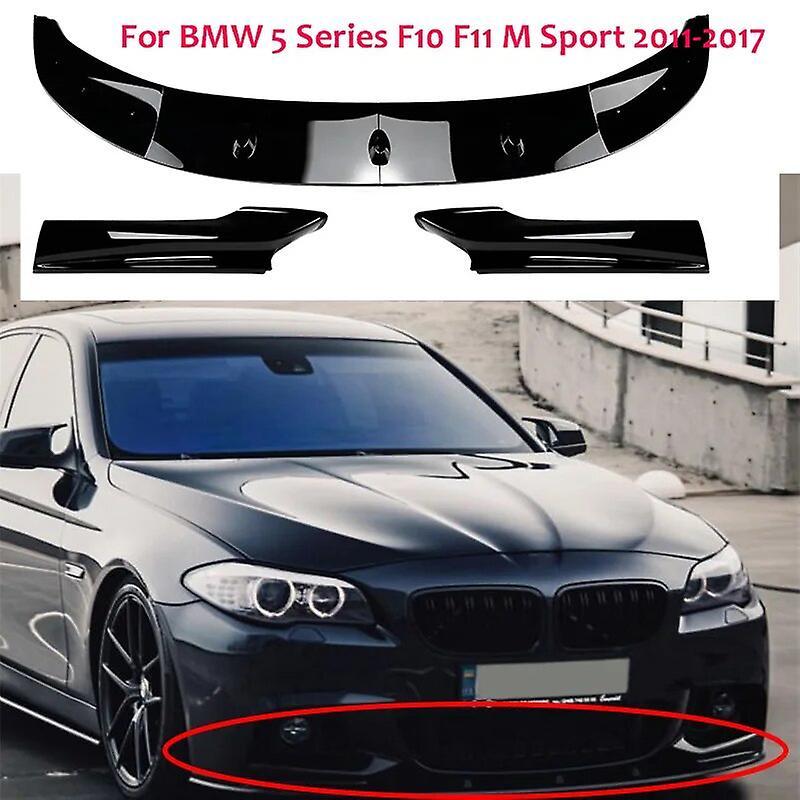 Scitoo Gloss Black For BMW 5 Series F10 F11 M Sport 2011-2017 Car Front Bumper Lip Splitter Diffuser Spoiler Guard Body Kits Tuning