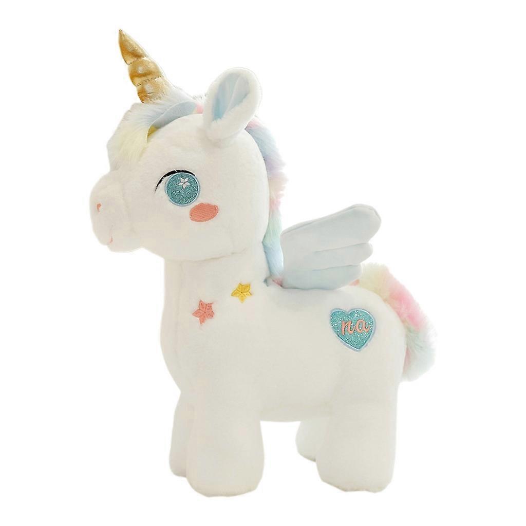 unbrand Ka25/40cm Kawaii Unicorn Plush Toy Soft Stuffed Unicorn Soft Animal Horse Toy Blue 40cm