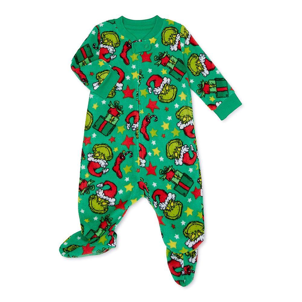 Waytogo Christmas Printed Pajamas Set The Grinch Family Matching Loungewear Baby 18-24M