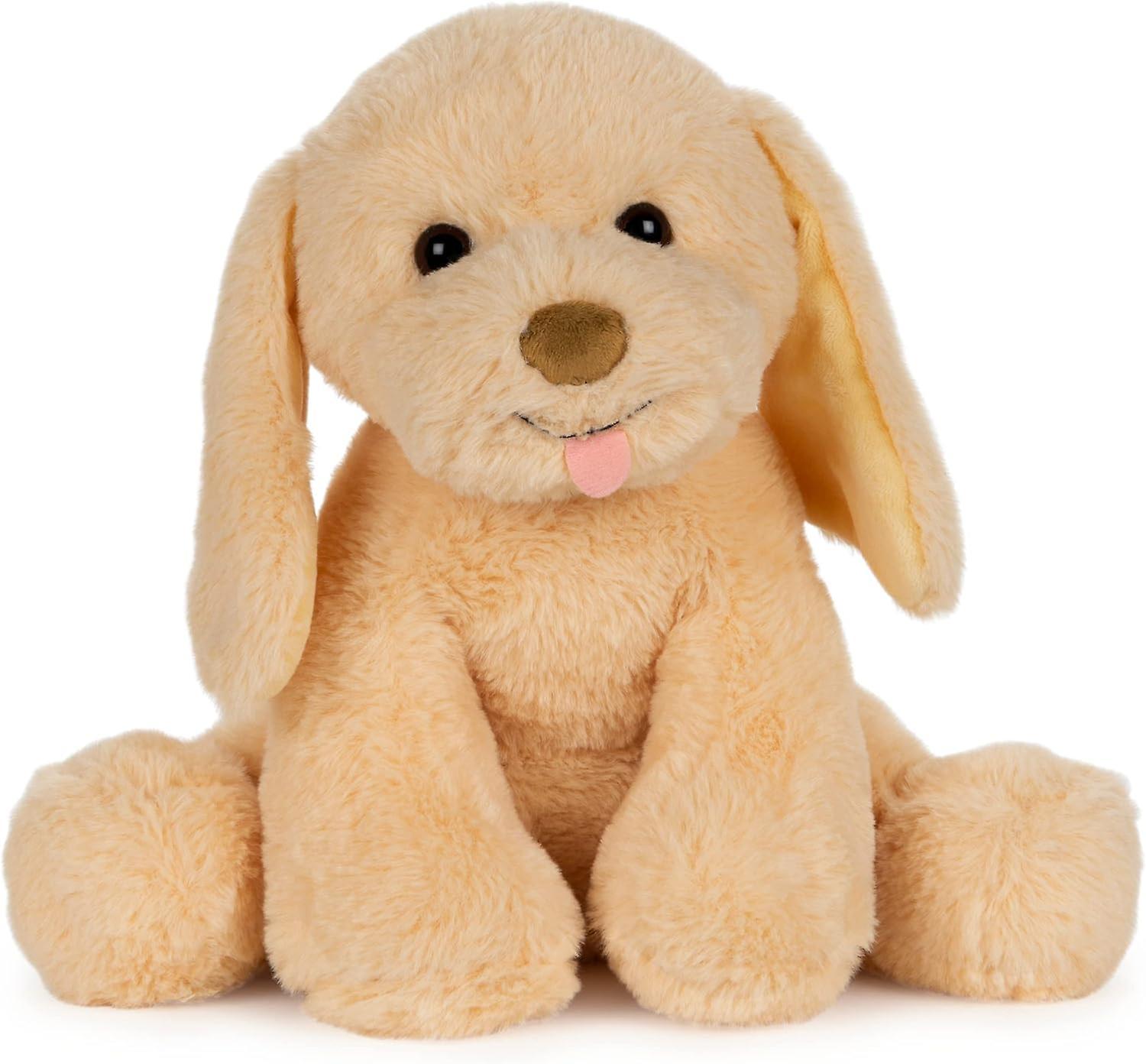 Heyone Baby My Pet Puddles Animated Plush, Premium Stuffed Animal Barking Plush Puppy Dog For Ages 1 And Up, Yellow, 12