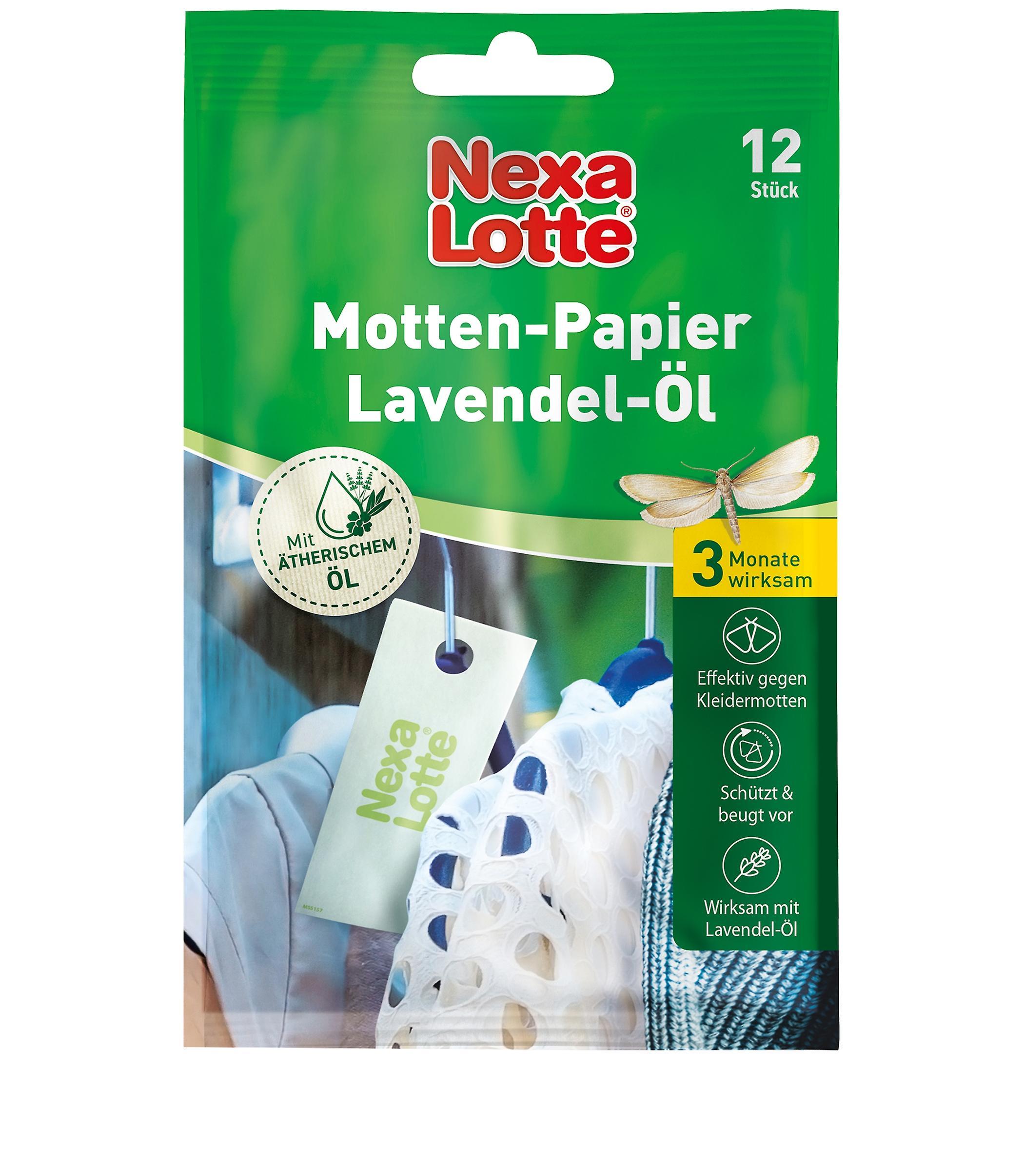 NEXA LOTTE® Moths Paper Levender Oil, 12 Pieces