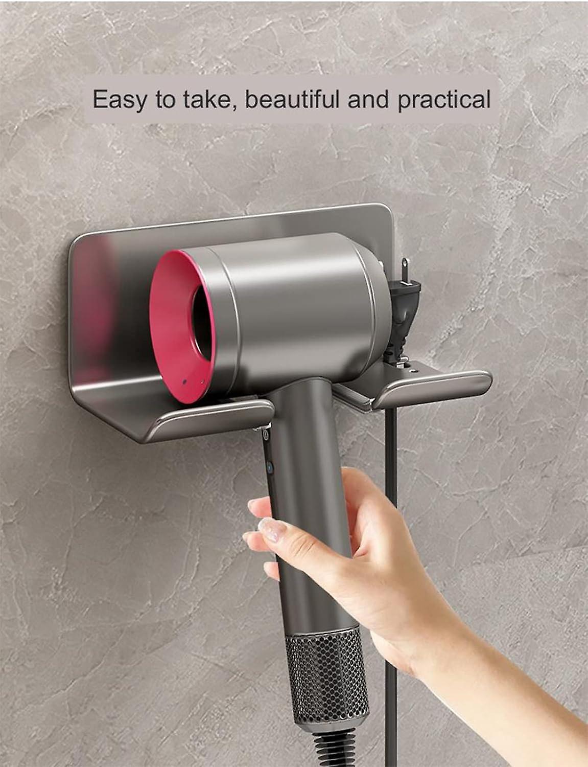 Tinor Hair Dryer Holder, Wall-mounted Hair Dryer Holder, Hair Dryer Holder, Hair Dryer Holder Without Drilling, Hair Dryer And Straightener Holder,...