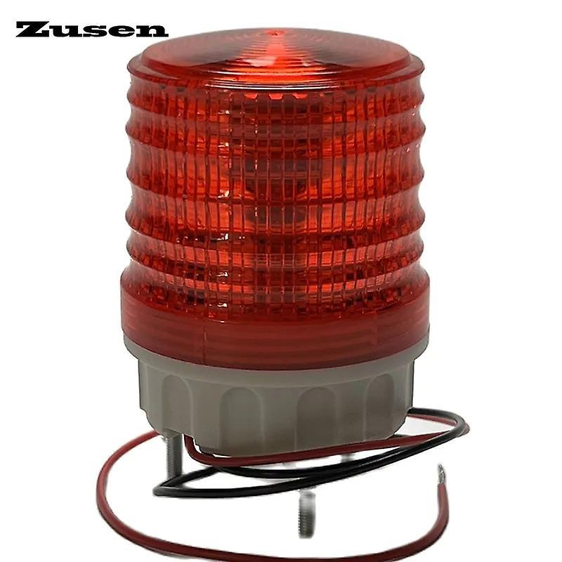 Cciyu Zusen Tb5051-r 12v 24v 110v 220v Red Small Signal Light Three Modes Switch Strobe Flash Always On Warning Lamp