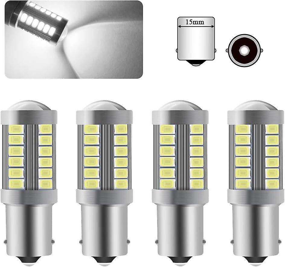 Shindat 1156ba15s P21w Led Bulb Super Bright White 6000k 5630 33 Smd Reversing Light Parking Rear Position Rear Fog Light Bulb