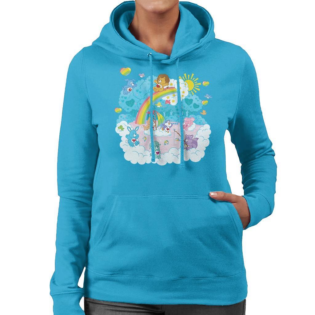 Care Bears Cousins Rainbow Lake Women's Hooded Sweatshirt Sapphire XX-Large