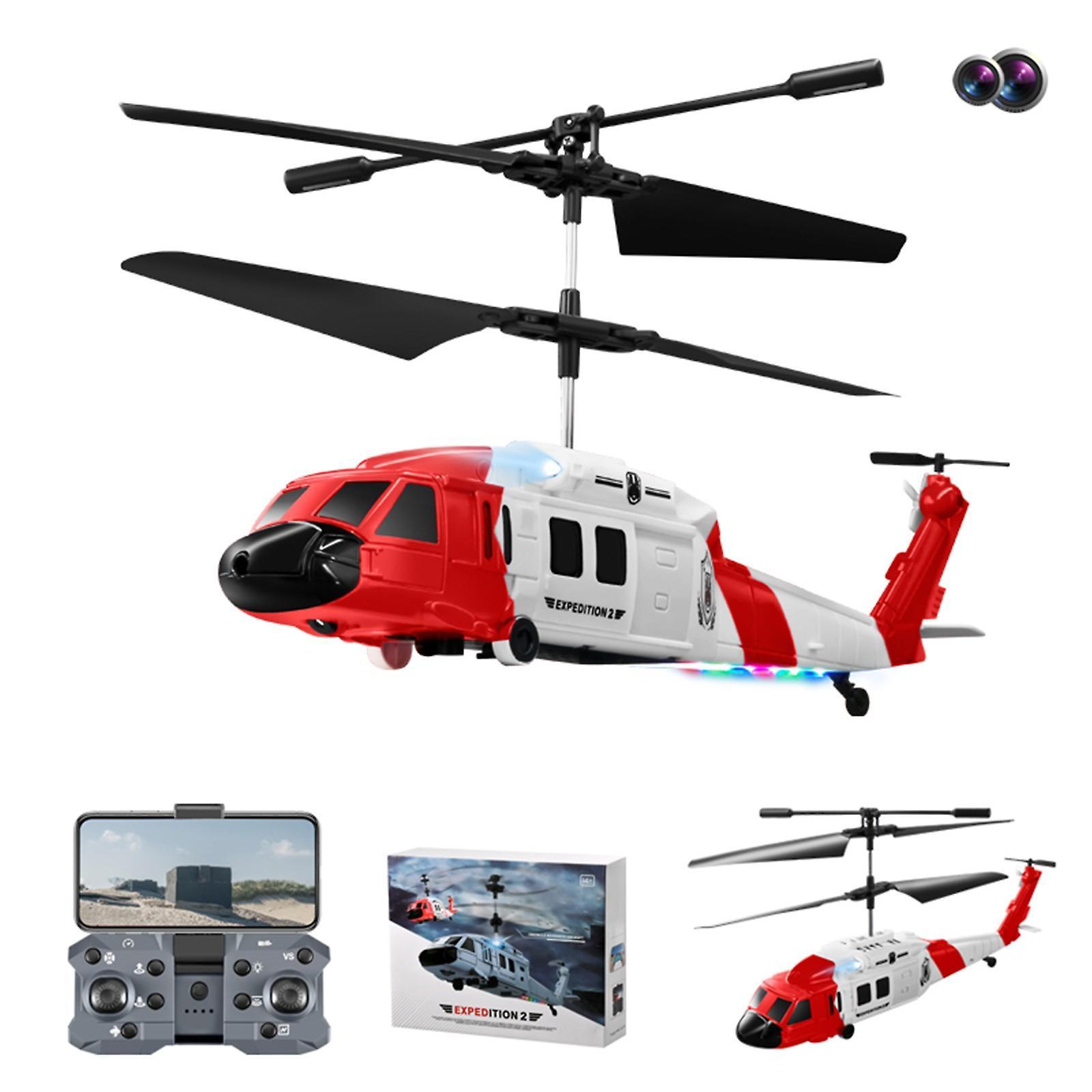 Shency Remote Control Helicopter Obstacle Avoidance With 1080P Dual Camera,2.4GHz 3.5CH RC Helicopter With LED Lights, OneKey Take Off Landing,Alti...