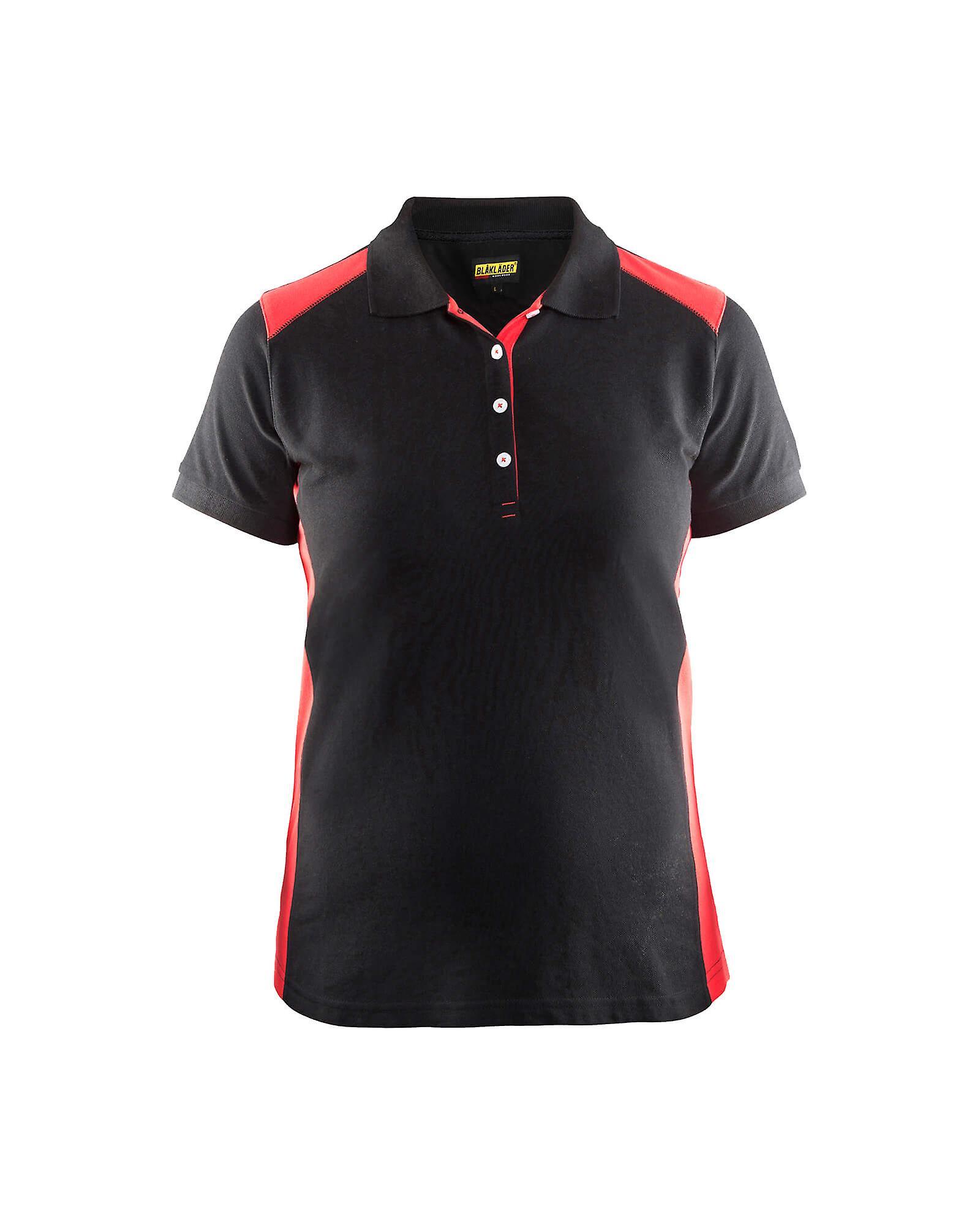 Blaklader 3390 work polo shirt - womens (33901050) Black/red Xxxl