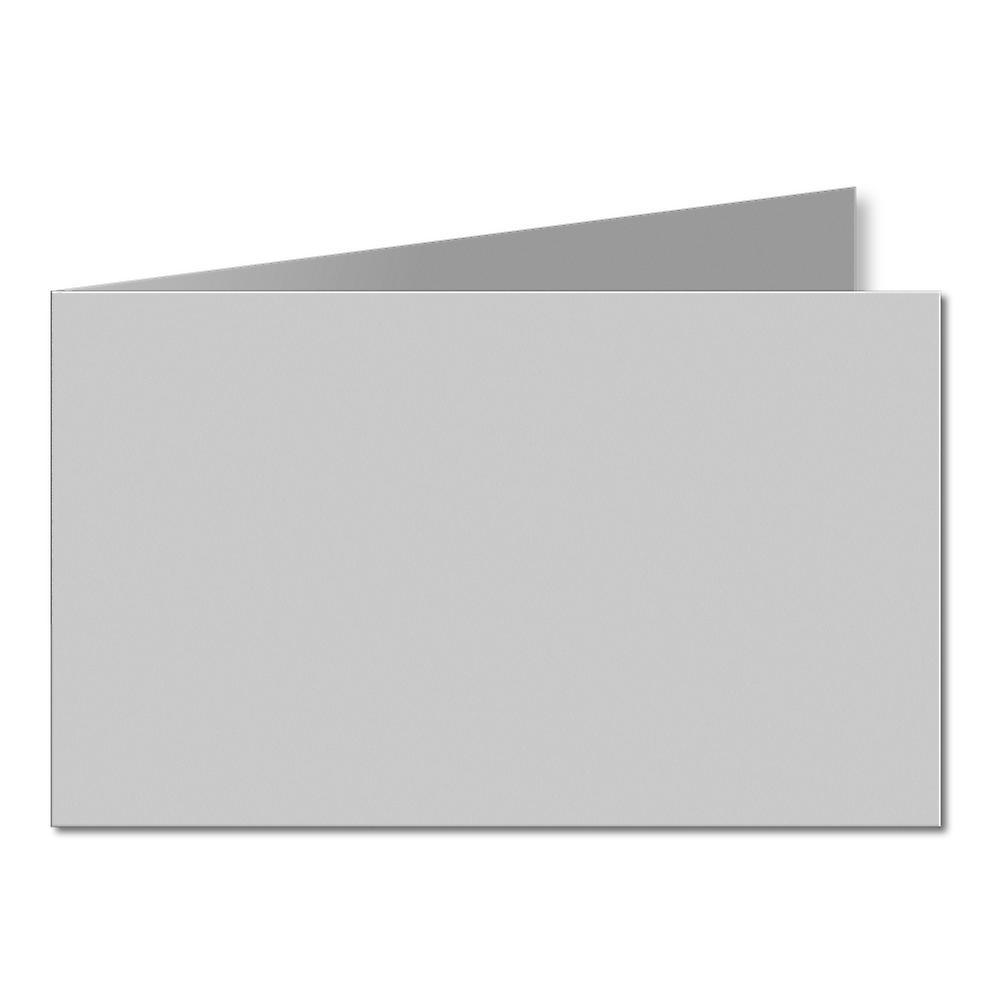 ColorSono Silver Grey. 128mm x 356mm. 5x7 (Short Edge). 235gsm Folded Card Blank. 25