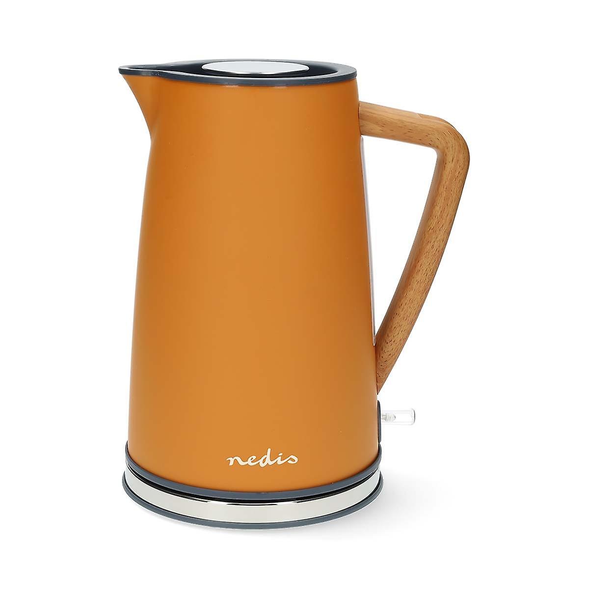 Pricenet Kettle | 1.7 l | Soft-Touch | Orange | Swivel 360 degrees | Concealed Heating Element | Strix® contr.