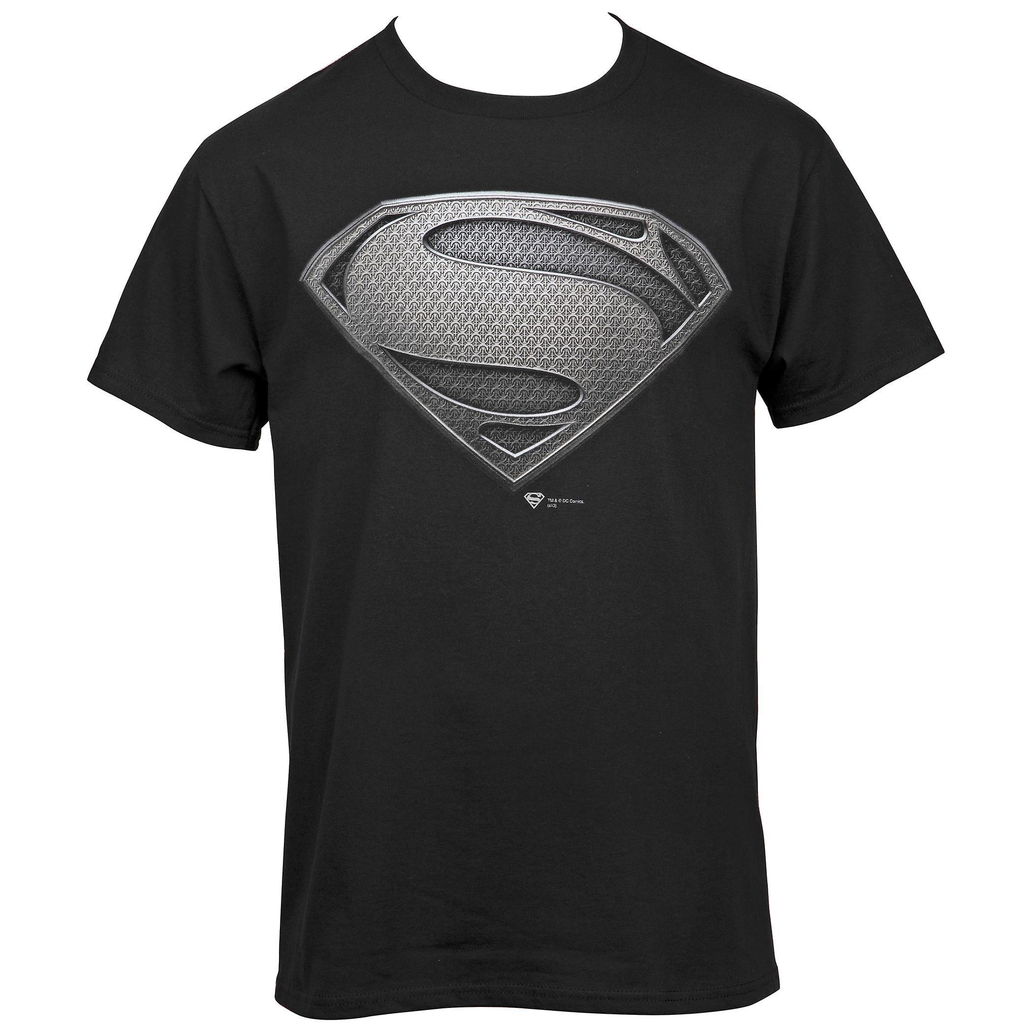 DC Comics Superman Justice League Snyder Cut Black Symbol T-Shirt Large