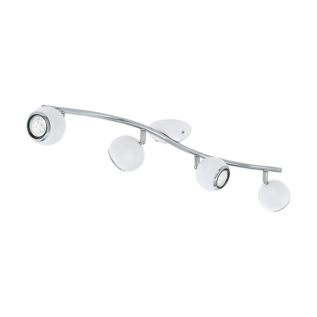 Eglo Lighting Bimeda 4 Light Spotlight Chrome, White, GU10