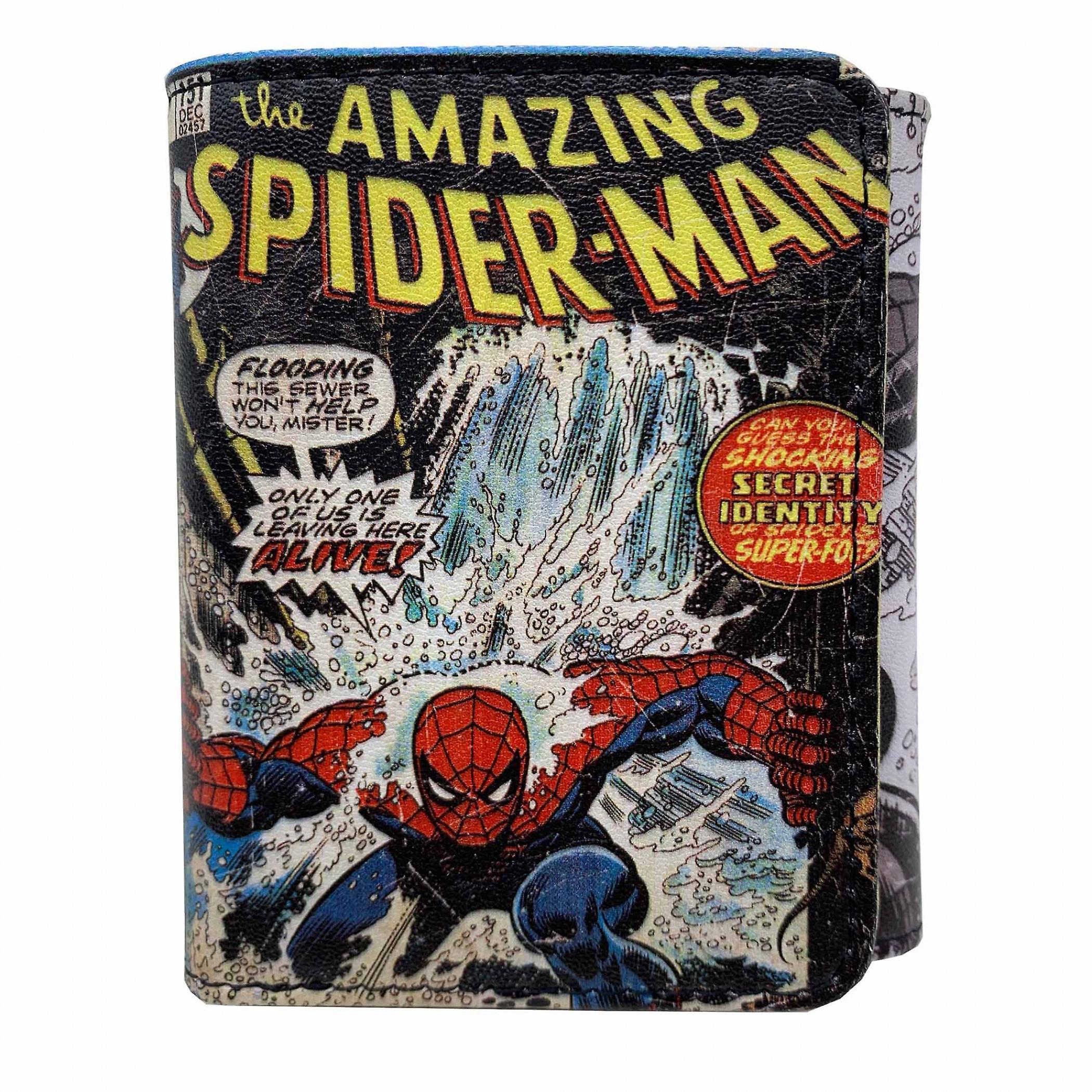 Marvel Spider-Man #151 Comic Cover Trifold Wallet Multi-Color