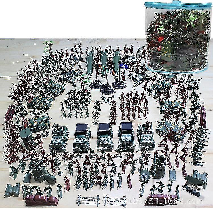 Riyan 307pcs Military Model Playset Toy Soldiers Army Men Figures & Accessories Toy