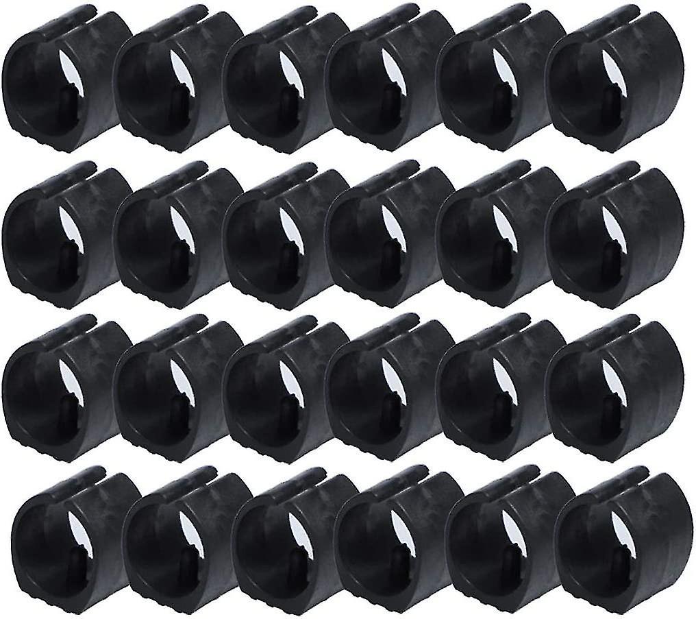 Banmo 24 Pcs Chair Foot Floor Glides Single Prong U-shape Caps 20mm