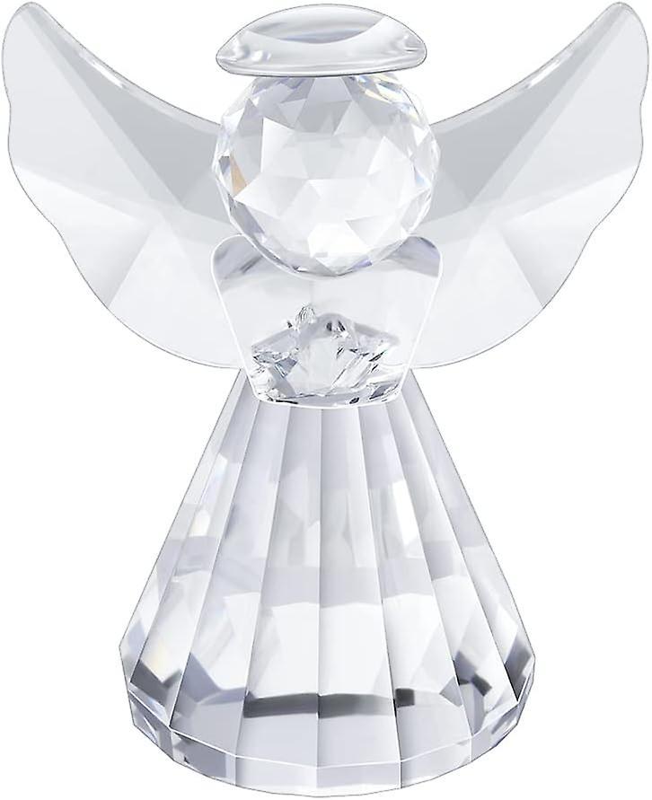 Heytea Crystal Angel Figurine Collection Pretty Glass Ornament Cute Statue Home Decor Table Animal Collectible Gift on Desk