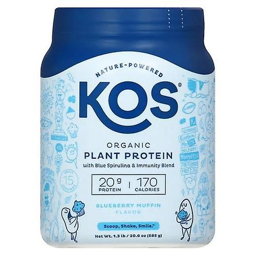 Kos Organic Plant Protein with Blue Spirulina & Immunity Blend, 20.6 Oz (Pack of 1)