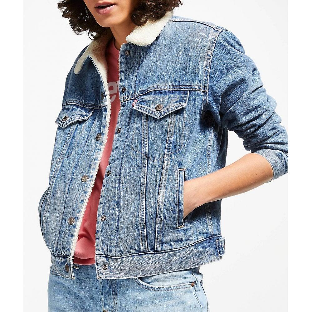 Women's Levi's® Levis Ex-boyfriend Sherpa Trucker Jacket (addicted To Love) Addicted Tl