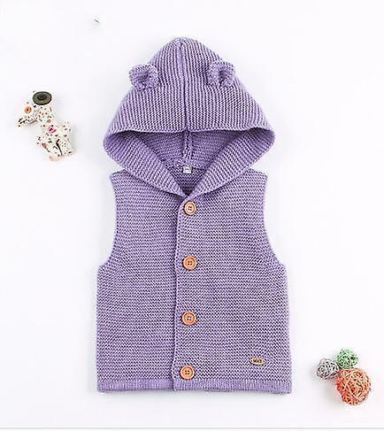 Slowmoose Baby/ Winter Warm Sweaters, Long Sleeve Hooded Coat 12M / 3Light purple-200004891