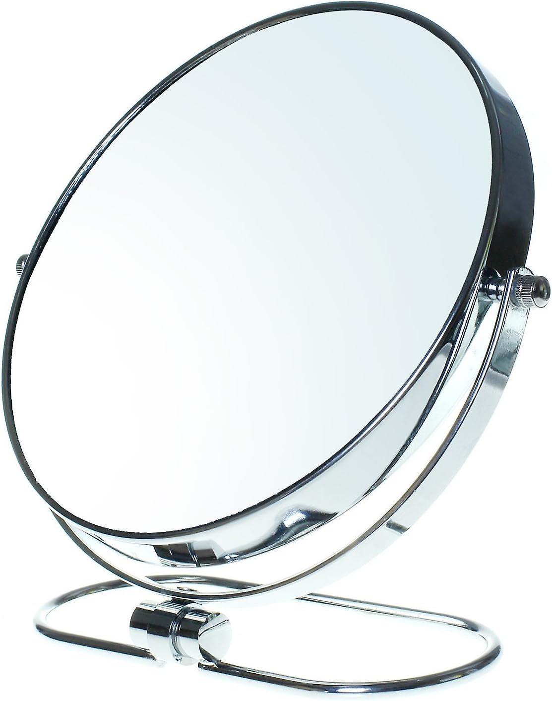 Tcgg-miroir Maquillage Pliable, X3 Grossissement, 8" Miroir Cosmtique Sur Pied, Miroir Pour La Chambre Et Voyage,  20 Cm Miroir De Table, Double Visag