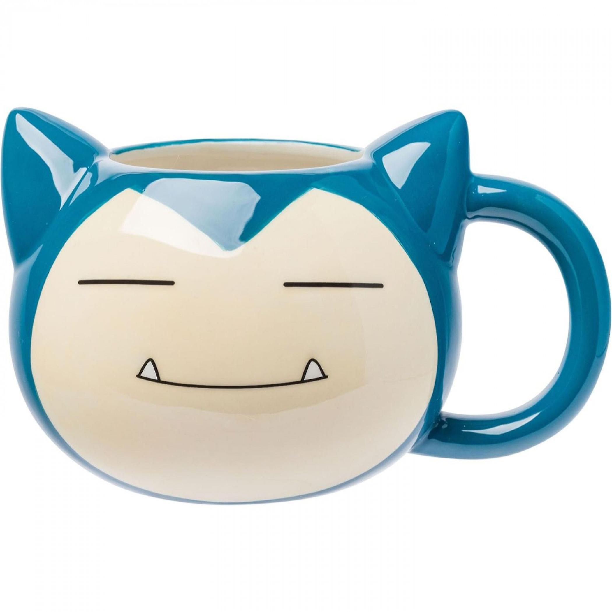 Video Games Pokemon Snorlax Shaped Ceramic Mug Multi-Color