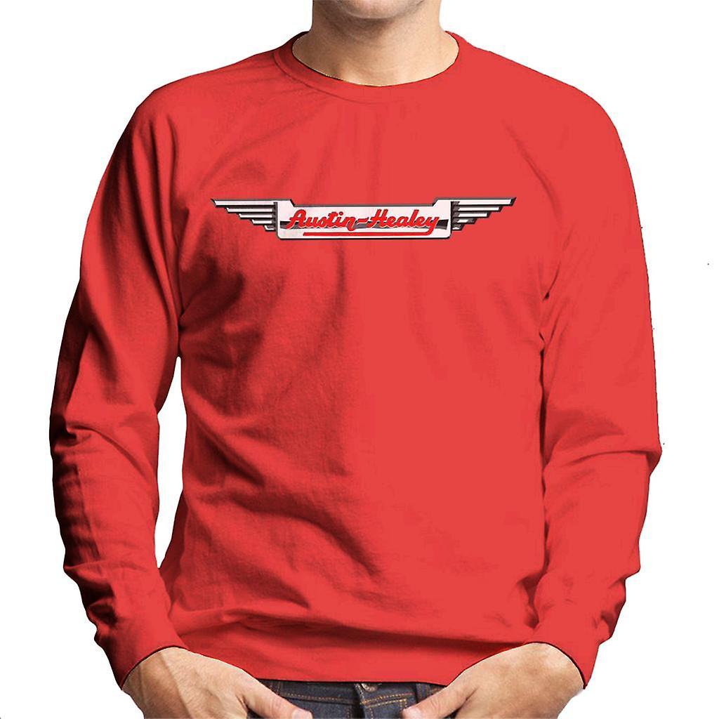 Austin Healey Logo British Motor Heritage Men's Sweatshirt Red Medium